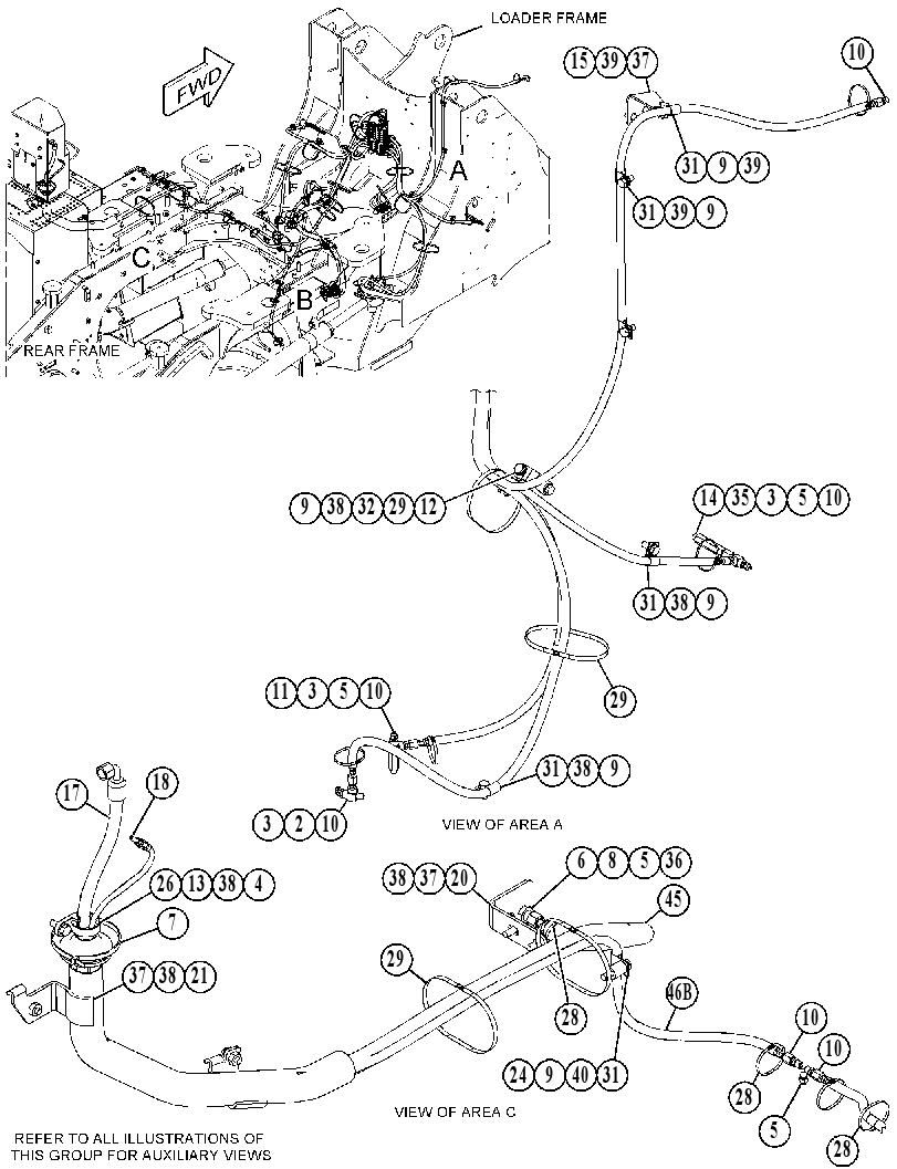 LINES GP-REAR LUBRICATION 5003672 CAT