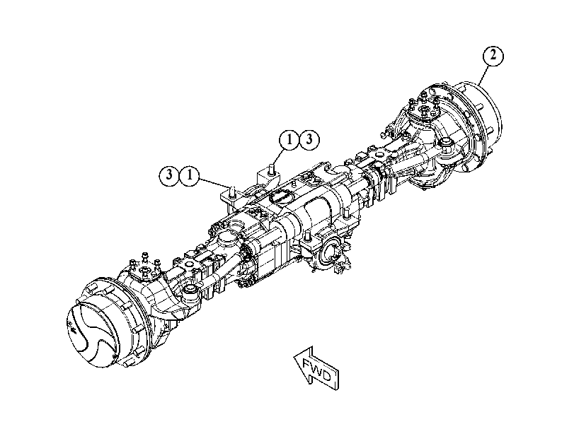 AXLE & MOUNTING GP 5126787 CAT