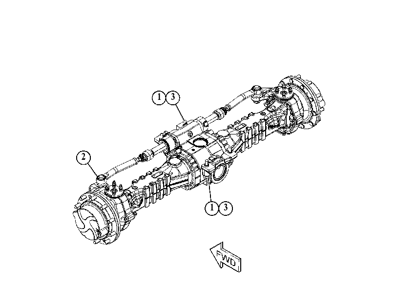 AXLE & MTG GP-REAR 5108469 CAT