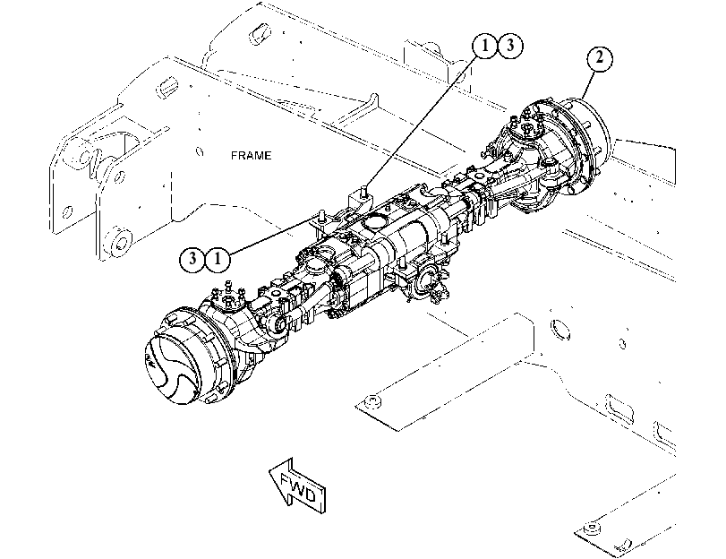 AXLE & MOUNTING GP 5114795 CAT