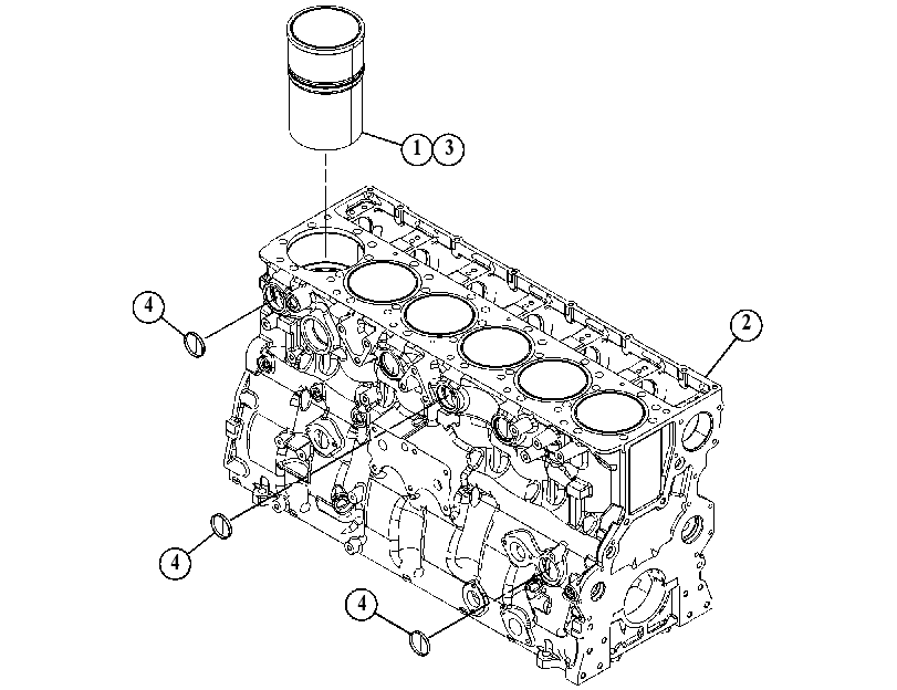 Блок цилиндров в сборе 5171983 CAT