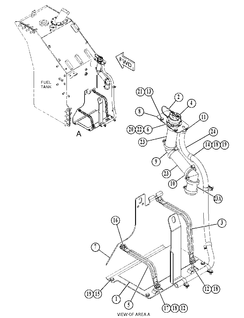 MOUNTING GP-DEF TANK 4808765 CAT