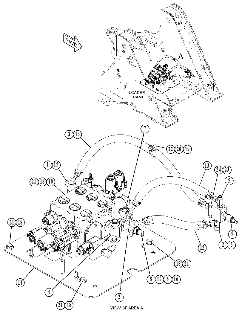 VALVE & MTG GP-RIDE CONTROL 5118361 CAT
