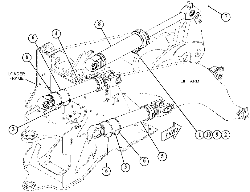CYLINDER & MTG GP-LIFT 4526998 CAT