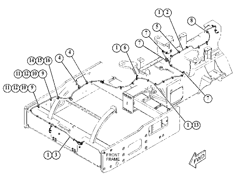 WIRING GP-PUMP 5040507 CAT