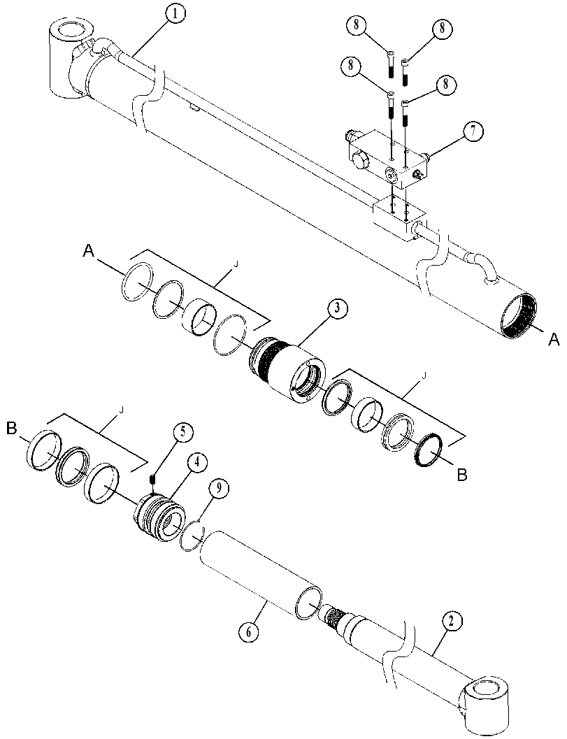 CYLINDER & VALVE GP-TELESCOPE 4596883 CAT