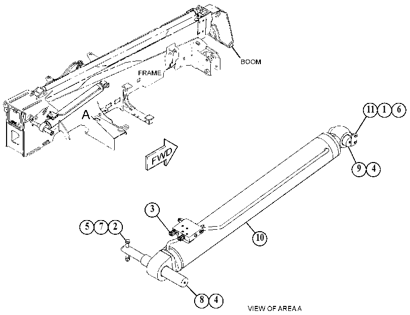 CYLINDER & MTG GP-LIFT 5115804 CAT
