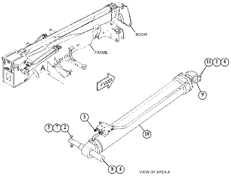 CYLINDER & MTG GP-LIFT 5126705 CAT