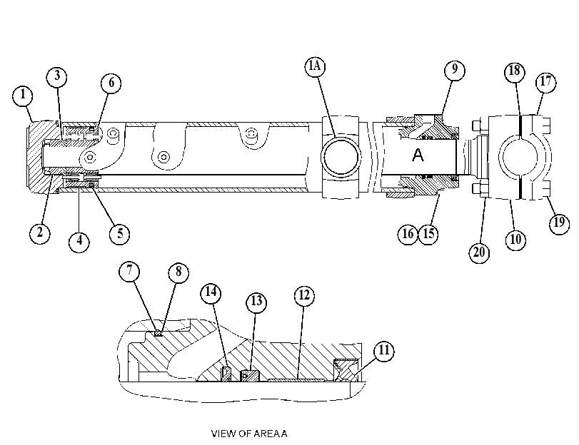 Цилиндр подъёма 4Z6424 CAT