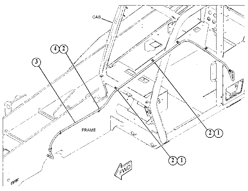 LINES GP-PARKING BRAKE 5126015 CAT