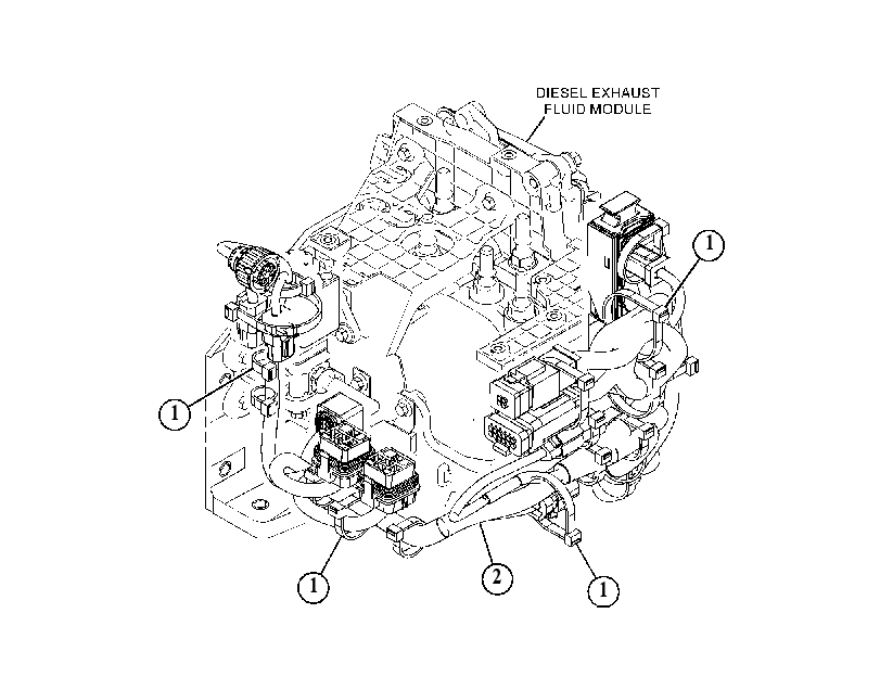 Проводка модуля AdBlue 5043086 CAT