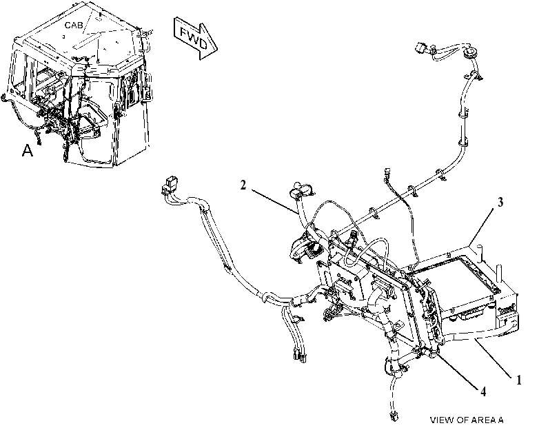 WIRING GP-REMOTE CONTROL 4384308 CAT