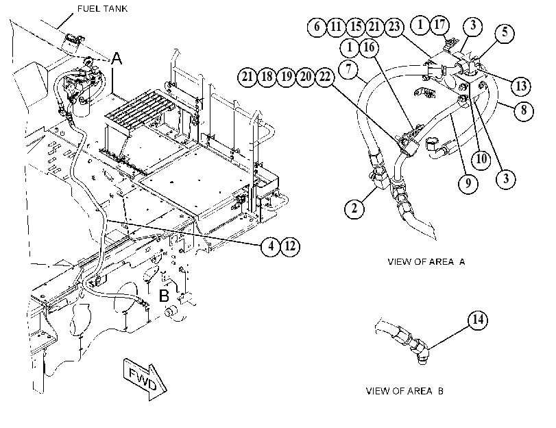 HEATER GP-FUEL 4926492 CAT