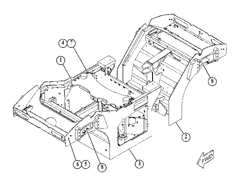 FRAME GP-MAIN 4955126 CAT