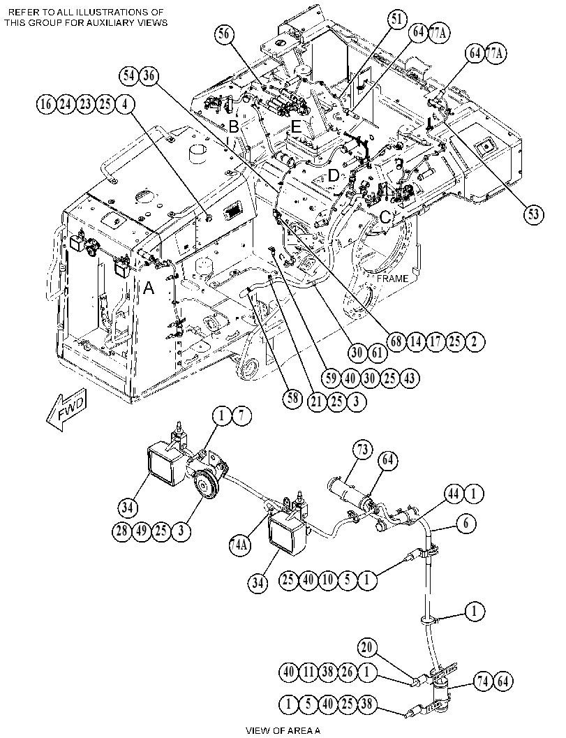 Проводка шасси 5002532 CAT