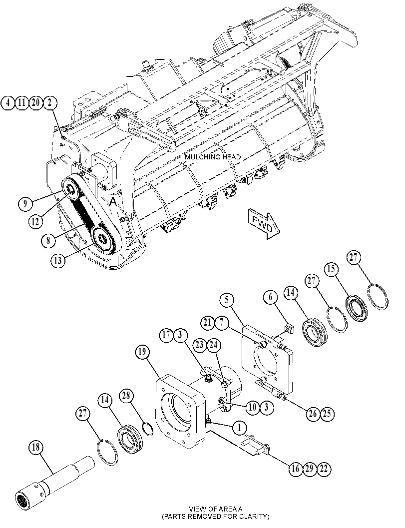 DRIVE GP-MULCHING HEAD 5231936 CAT