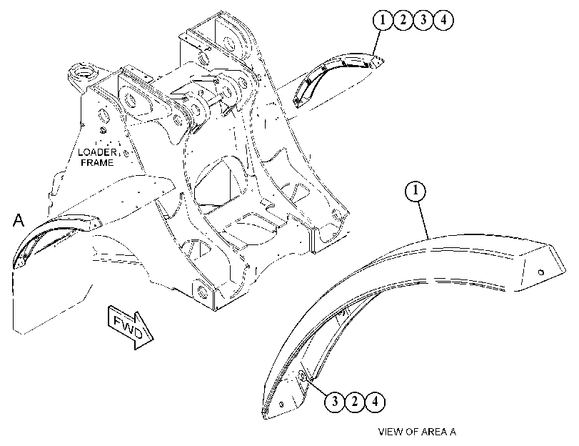 DEFLECTOR GP-FENDER 4547845 CAT