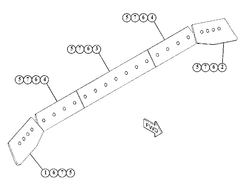 Зуб и режущая кромка 5072851 CAT