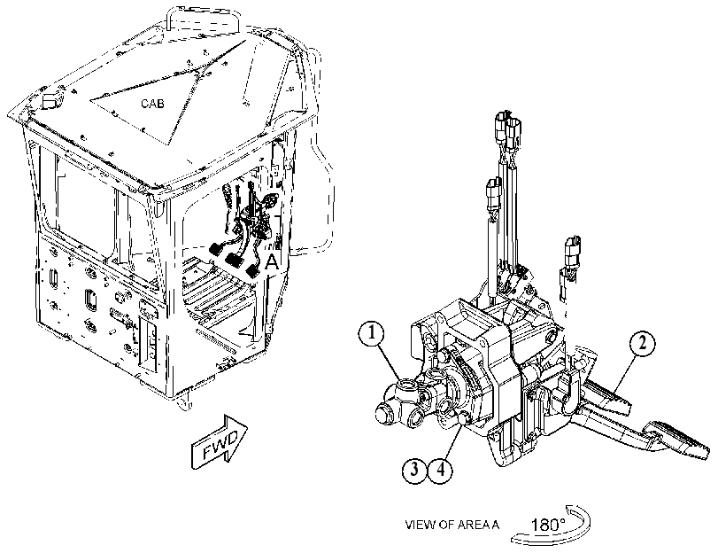 PEDAL GP-BRAKE, XMSN & GOV 3900899 CAT