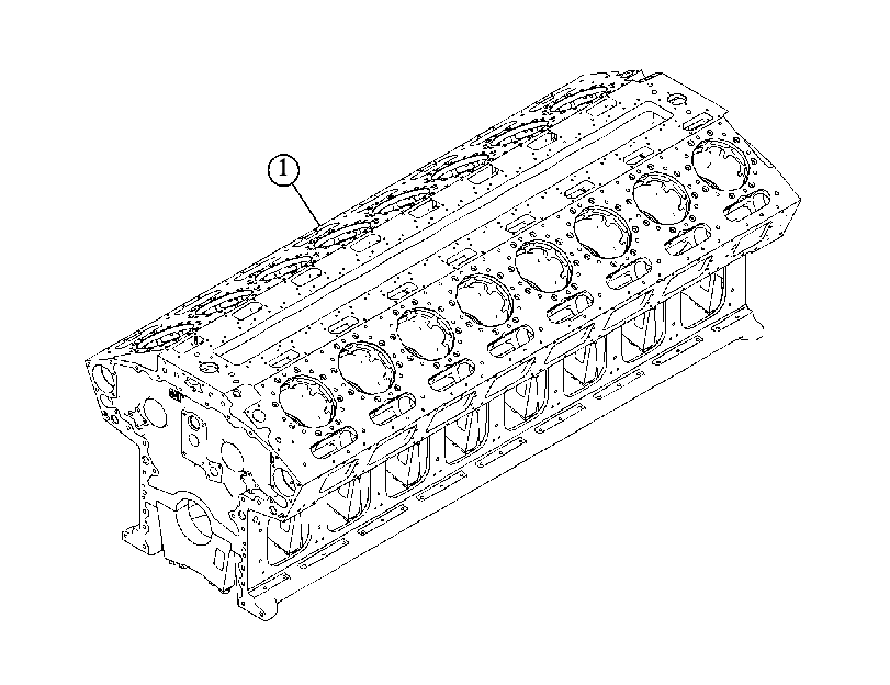 Блок цилиндров в сборе 5153616 CAT