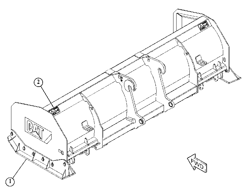 Рама отвала 4861680 CAT