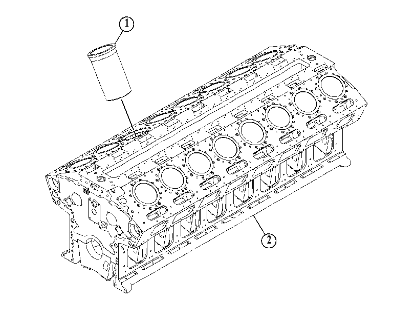 Блок цилиндров в сборе 5153617 CAT