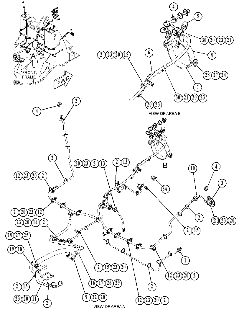 Проводка передняя 4710566 CAT