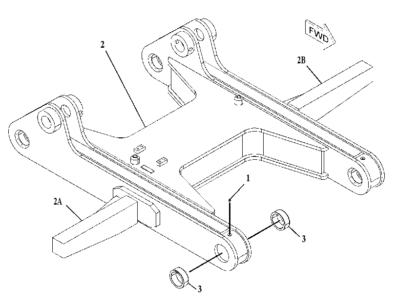FRAME & BEARING AS 2511725 CAT