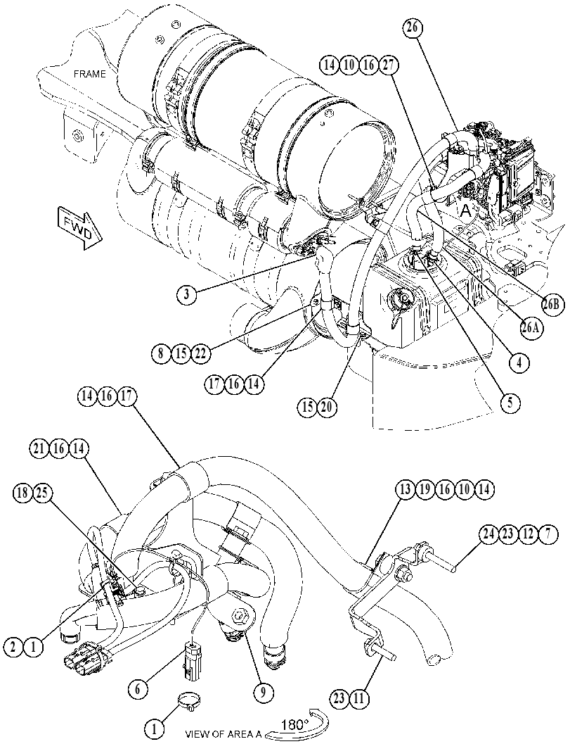 Трубопроводы AdBlue 5153069 CAT
