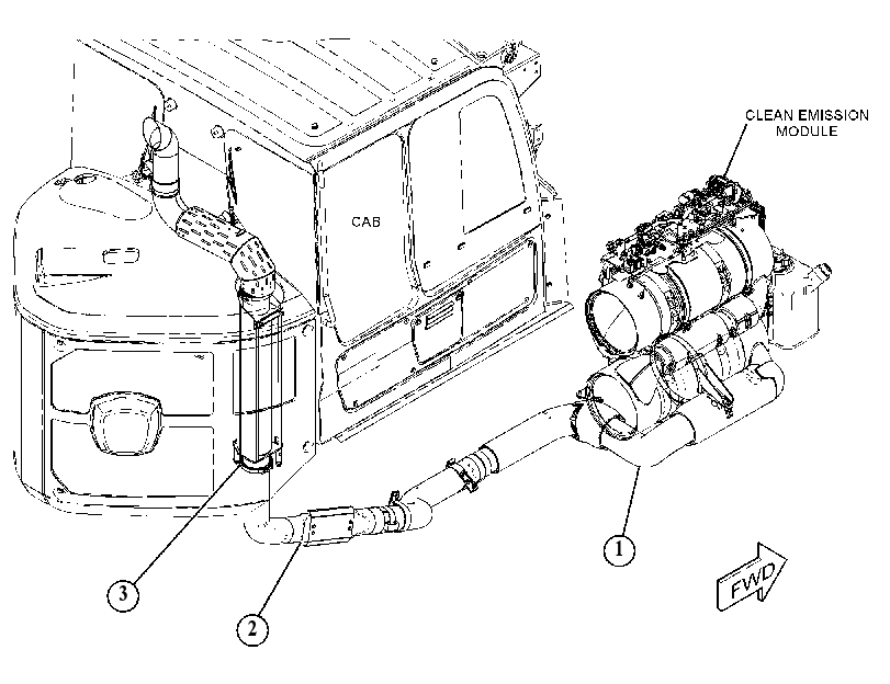 EXHAUST AR 4851778 CAT