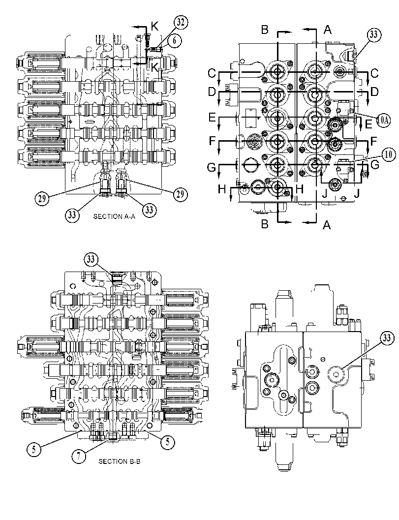Клапан главный управляющий 4808965 CAT