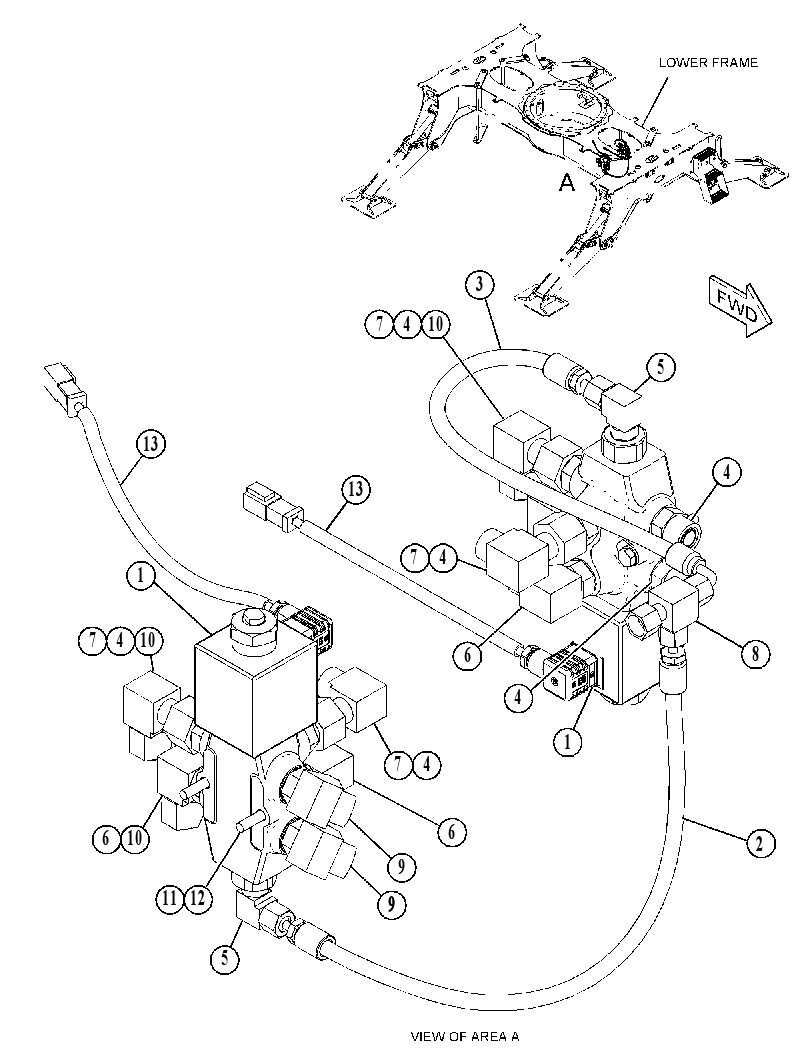 VALVE & LINES GP-HYD CONTROL 4483411 CAT