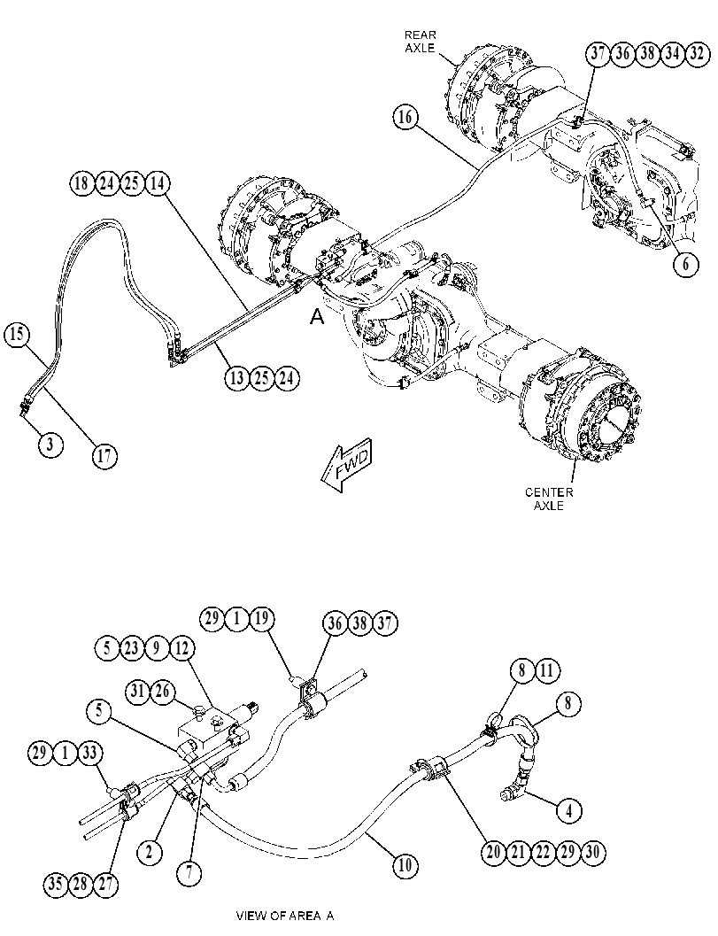 LINES GP-DIFFERENTIAL LOCK 4674521 CAT