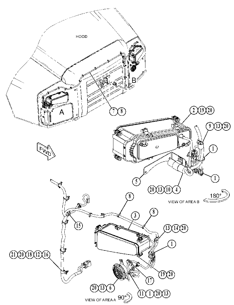WIRING GP-HOOD 4894748 CAT