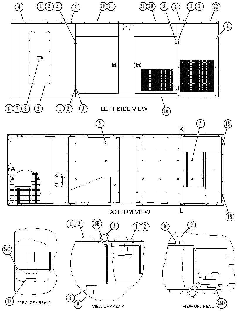 ENCLOSURE GP-GENSET 4796363 CAT