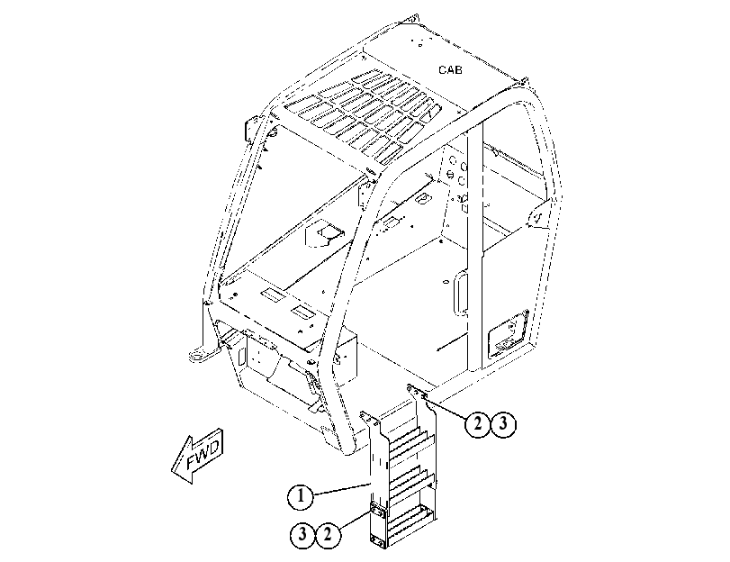 STEP & MOUNTING GP 5267754 CAT