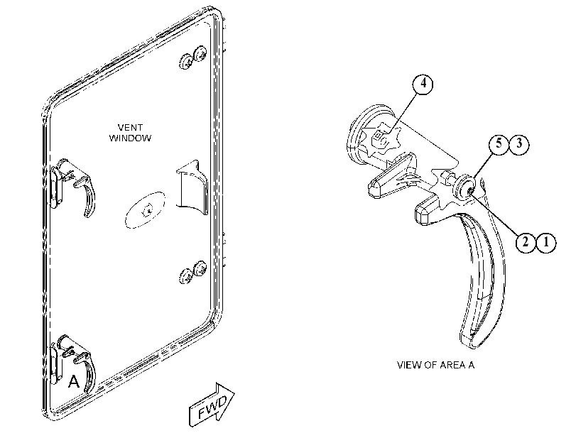 LATCH GP-CAB DOOR & WINDOW 5095894 CAT