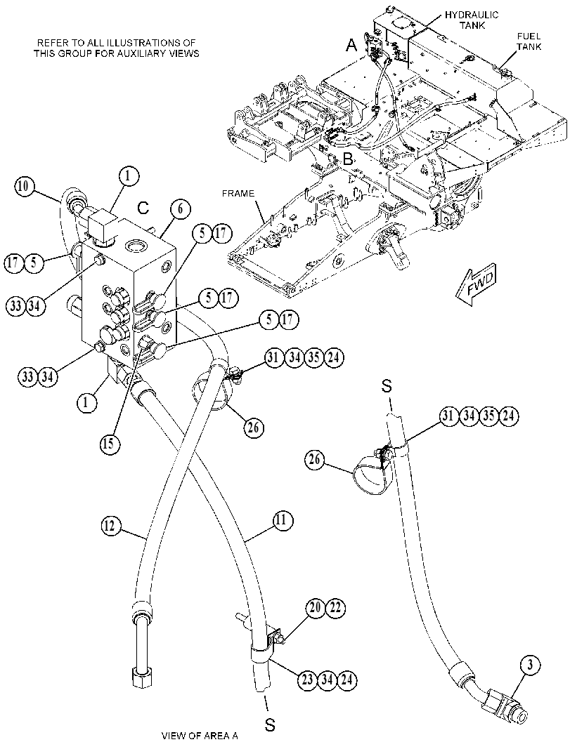 VALVE & LINES GP 4501041 CAT