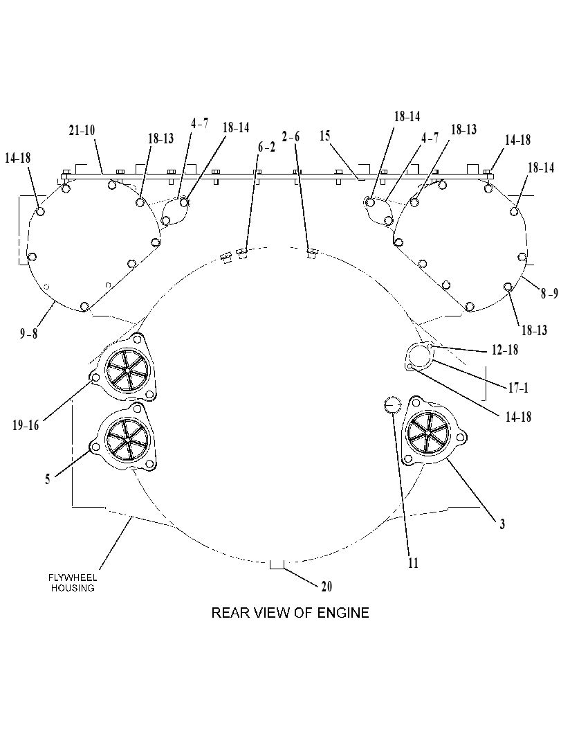 COVER GP-REAR HOUSING 1664354 CAT