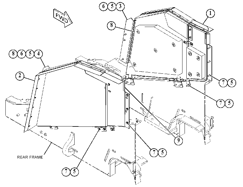 Панель боковая 4362761 CAT