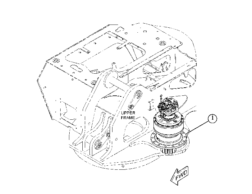 Механизм поворота 5151304 CAT