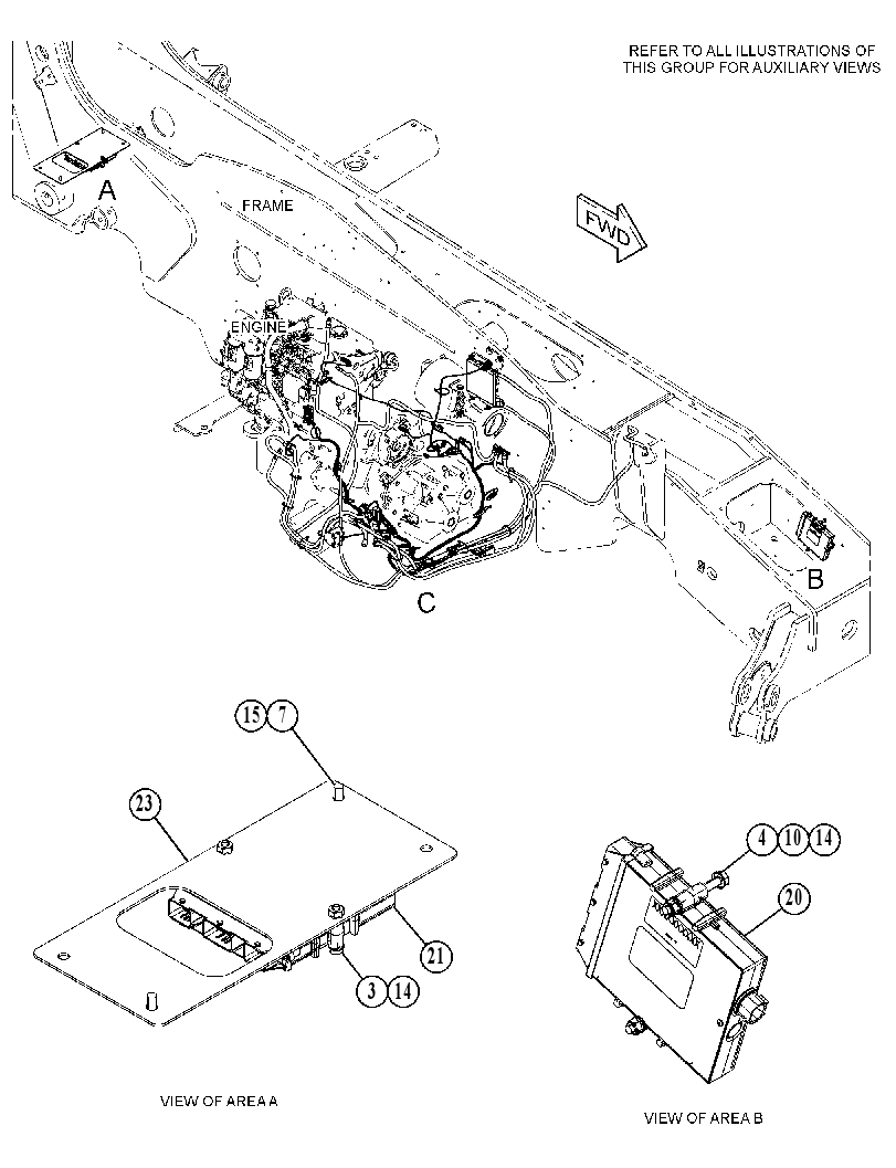 WIRING GP-ENGINE & XMSN 4749844 CAT