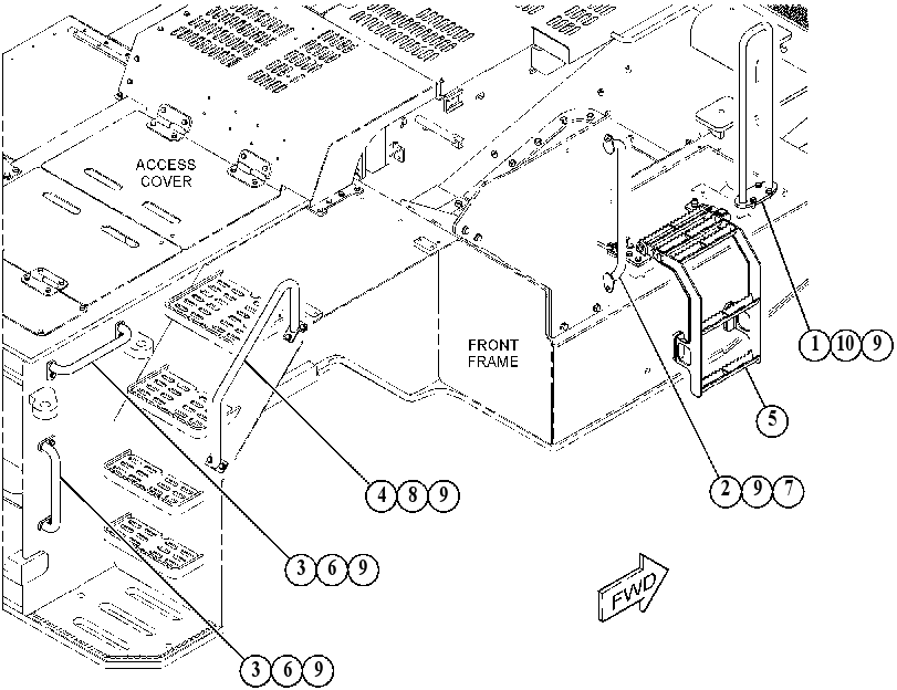 Поручень 5114765 CAT