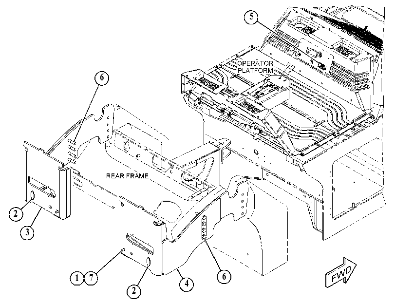 SUPPORT GP-HOPPER 5191426 CAT
