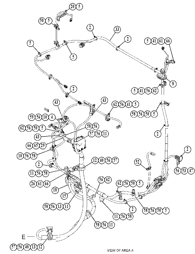 Проводка шасси 5068540 CAT
