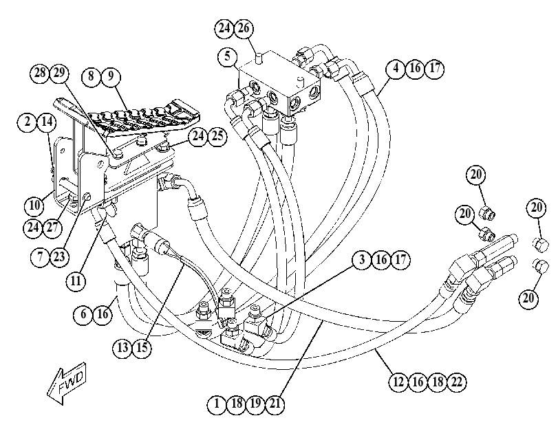 PEDAL AR-THIRD 3472172 CAT