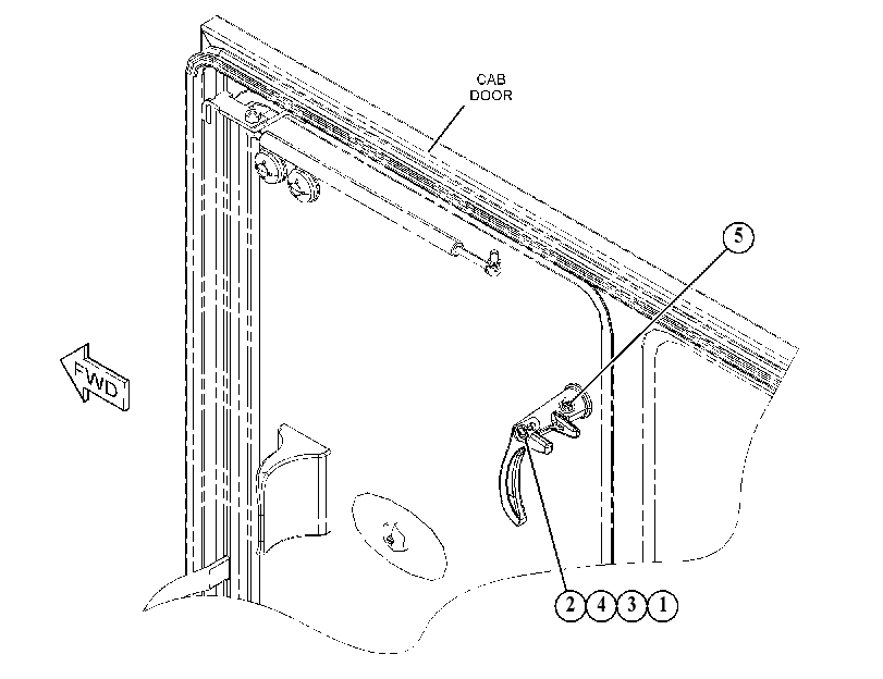 LATCH GP-CAB DOOR & WINDOW 5095895 CAT