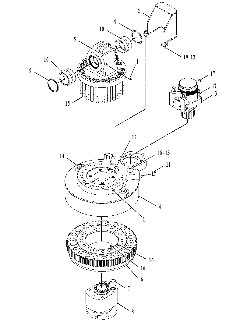 ROTATOR GP-HYDRAULIC 4380626 CAT