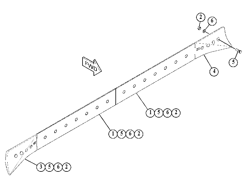 Режущая кромка 5224007 CAT