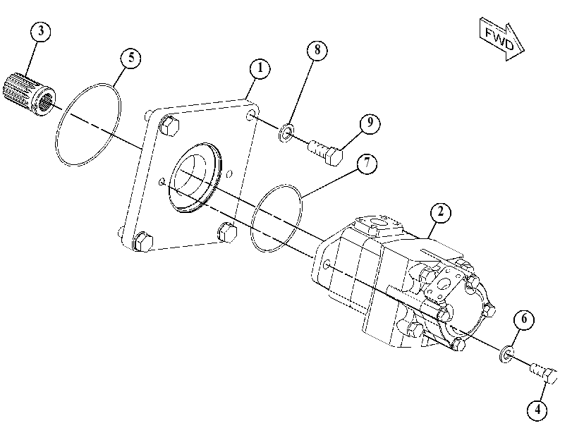 PUMP & MTG GP-IMPLEMENT 2297350 CAT